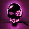 Halloween Scary One-Eyed Pirate Mask Cosplay Led Mask Adult Glowing Mask EL Wire Light Up For Halloween Festival Party Bar by My Store