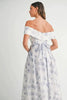 Floral Printed Off Shoulder Maxi Dress – Chic Off Shoulder Maxi Dress, Vibrant Floral Print, Beach Vacation Dress, Casual Summer Maxi Dress by Stevvex