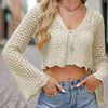 Women’s Crochet Cardigan Short Top by FitiqueFit