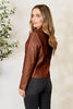 Women Classic Neck Zip-Up Jacket For Everyday Wear Elegant Girls Jacket by Stevvex