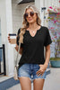 Florira Notched Short Sleeve T-Shirt by Simply Love