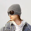 Women’s Pilot Wool Knit Hat – Winter Warm Knitted Aviator-Style Hat by FitiqueFit
