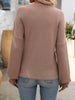 Ribbed Knit Ruffle Cuff T-Shirt by Simply Love