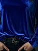 Full Size Velvet Long Sleeve T-Shirt Plus Size by Simply Love