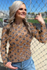 Brown Game Day Football Mesh Sheer Long Sleeve Top by Wild and Free Boutique