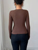Twist Front Ring Detail Long Sleeve T-Shirt by Simply Love