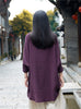 Cotton And Linen Breathable Retro National Long Sleeve Pullover T-shirt