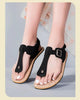 Cowhide Buckle Strap Sandals – Sheepskin Lined Non-Slip by FitiqueFit