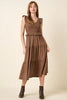 Smocked Ruffled Tiered Midi Dress For Women – Feminine, Romantic & Elegant Boho Chic Dress for Special Occasions by Stevvex