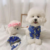 Korean Spring Cute Candy Bear Hat Pajama Set Dog Home Clothes Pure Cotton Pet Clothes by My Store