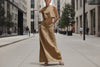 Women's Sleeveless Slimming Maxi Dress Two-Piece Set by FitiqueFit