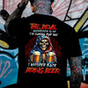 Personalized "The Devil Whispered... Bring Beer" T-Shirt by Dog Mom Hat