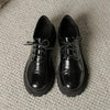Women’s Solid-Color Retro Slip-On Platform Shoes by FitiqueFit