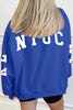 Dark Blue KY KENTUCKY Printed Mock Neck Sweatshirt by Wild and Free Boutique