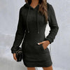 Women's Fuzzy Hoodie Dress by FitiqueFit