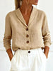 Women's Cotton-Linen Peter Pan Collar Button-Up Shirt – 6 Colors S–3XL by FitiqueFit