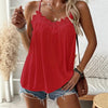 Women's Ice Silk V-Neck Embroidered Camisole Top by FitiqueFit