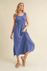 New Summer Side Slit Round Neck Sleeveless Tank Dress For Women – Versatile, Comfortable & Stylish for Warm Weather by Stevvex