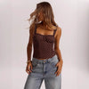 Women’s Polka Dot Underwire Camisole – Party & Date Night Top by FitiqueFit