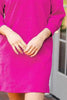 Classic Textured Zip Mini Dress Trendy Long Sleeve Dress for Women Modern Dress by Stevvex