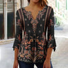 🌸 Asymmetrical Spike Button 3/4 Sleeve T-Shirt – Effortless Chic by FitiqueFit