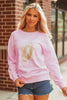 Pink GAME DAY Football Rugby Print Casual Sweatshirt by Wild and Free Boutique