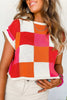 White Color Block Cap Sleeve Sweater by Wild and Free Boutique