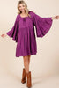 Frill Tie Neck Bell Sleeve Dress For Women – Elegant, Chic and Feminine Dress with Playful Frills and Bell Sleeves by Stevvex