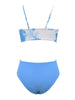 Coastal Flair V-Neck Bikini Set – Eye-Catching Random Print Two-Piece Chic Swimsuit with Spaghetti Straps High Cut Shorts and Ultra-Stretch Comfort – Women’s Summer Swimwear for Beach Days & Casual Poolside Vibes by Stevvex
