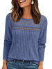 Ribbed Long Sleeve T-Shirt by Simply Love