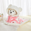 Pet Clothes Warm Thickened Flannel Hooded Shawl Pajamas by My Store