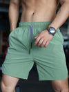 Men's Plus Size Quick-Dry Beach Shorts with Drawstring