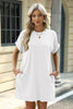 Short Sleeve Mini Dress with Pockets Casual & Stylish Everyday Wear by Stevvex