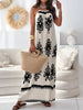 Unique Printed Spaghetti Strap Sleeveless Maxi Dress Elegant Summer Maxi Dress for Women by Stevvex