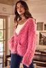 SO ME Soft Touch Hairy Loose Fit Cozy Sweater Cardigan by FitiqueFit