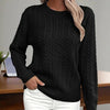 Women’s Textured Crew‑Neck Pullover Top by FitiqueFit