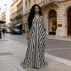 African-Inspired Striped Loose Long Dress | One Size 5 Colors by FitiqueFit