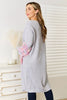 Woven Right Fringe Sleeve Dropped Shoulder Cardigan by Wild and Free Boutique