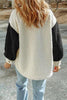 Women Cute Sherpa Jacket with Button Closure and Collared Neck in Elegant Retro Style by Stevvex