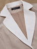 Women’s Contrasting Color Blazer – Elegant Button Formal Jacket by FitiqueFit