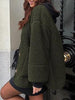 Modern Cozy Women Luxuriously Cozy Contrast Button Up Sherpa Jacket with Pockets For Fall & Winter by Stevvex