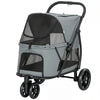3 Wheel Pet Stroller with Easy One-Click Quick Fold, Mesh Window, Washable Cushion, for Medium Dogs by Furr Baby Gifts