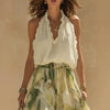 Waist-Cinching Ruffle-Hem Printed Maxi Dress – S–3XL by FitiqueFit