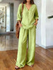 Long Sleeve Top & Full-Length Pants Two-Piece Set – 9 Colors S–3XL by FitiqueFit
