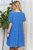 The Tiered Notched Short Sleeve Dress For Women – Versatile, Chic, Elegant, Comfortable, Fashionable Dress for Any Occasion by Stevvex