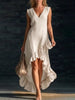 Cotton Long Sleeveless Casual Dress for Women by FitiqueFit