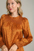 Smocked Leopard Long Sleeve Tiered Dress – Smocked Bodice, Bold Leopard Print, Tiered Design, Frill Details, Chic Dress for Casual and Semi-Formal Occasions by Stevvex