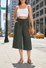 Women’s Elastic Cropped Wide-Leg Pants by FitiqueFit