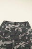 Green Camo Denim Cargo Wide Leg Pants by Wild and Free Boutique