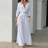 Women's Plus Size Wide Leg Elegant Pant Set by FitiqueFit